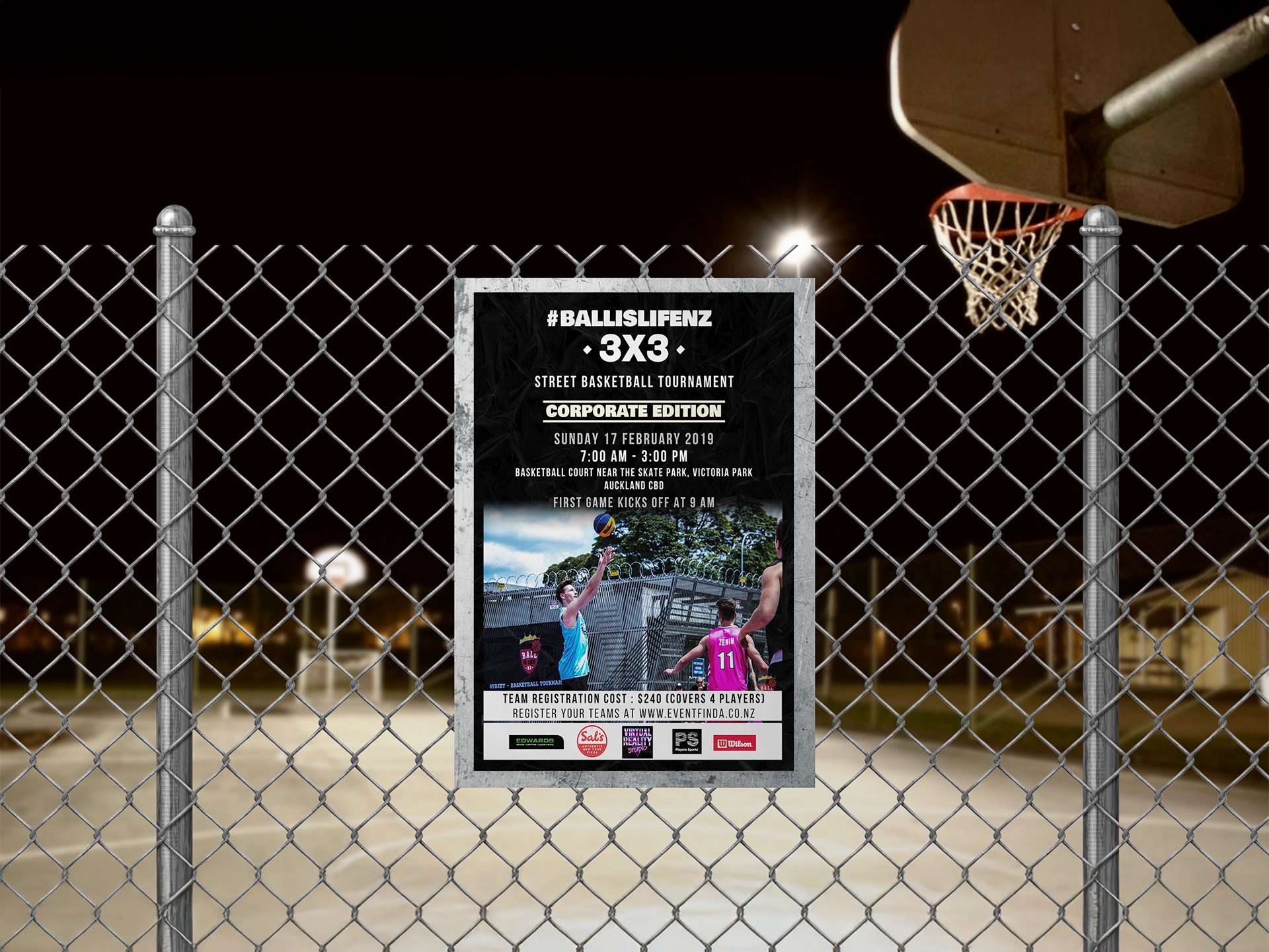 3×3 Hype: Ball is Life NZ Tournament Poster